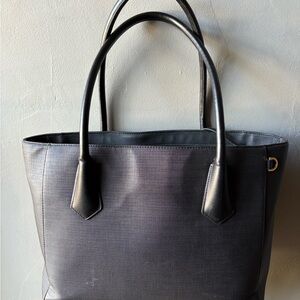 Dagne Dover Black Canvas Large Laptop Bag